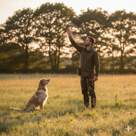 My Gundog is Perfect in the Garden...